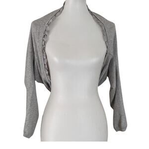 Tara Jarmon Paris, Knit Blend Ruffle Shrug, Size Small